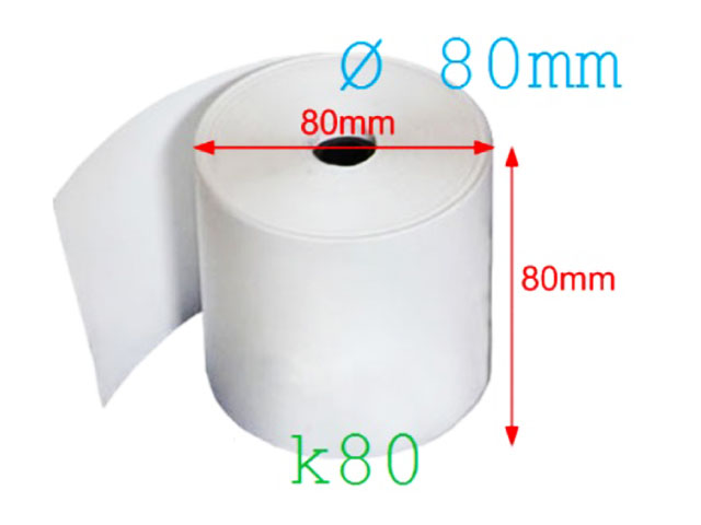 Giấy in hóa đơn K80 phi 80