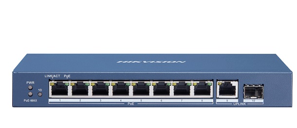 Switch  Giga bit POE 8 cổng 1000 Hikvision DS-3E0510P-E/M