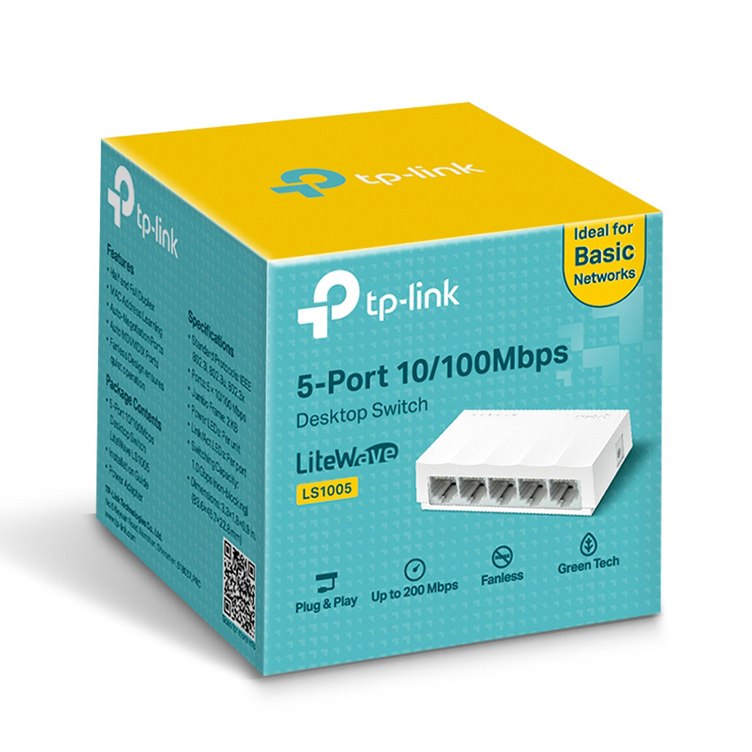 Bộ chia mạng 5 cổng Switch TPLink LS1005 100mps