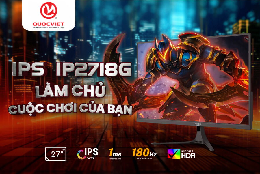 Màn hình Gaming Monitor VSP IPS IP2718G 27Inch 180Hz