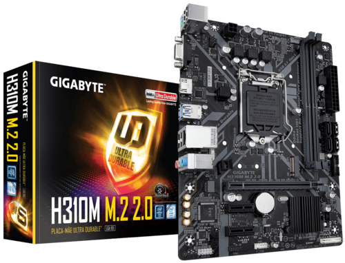 Main Gigabyte H310M - M2 (Intel H310, Socket 1151, m-ATX, 2 khe RAM DDR4)