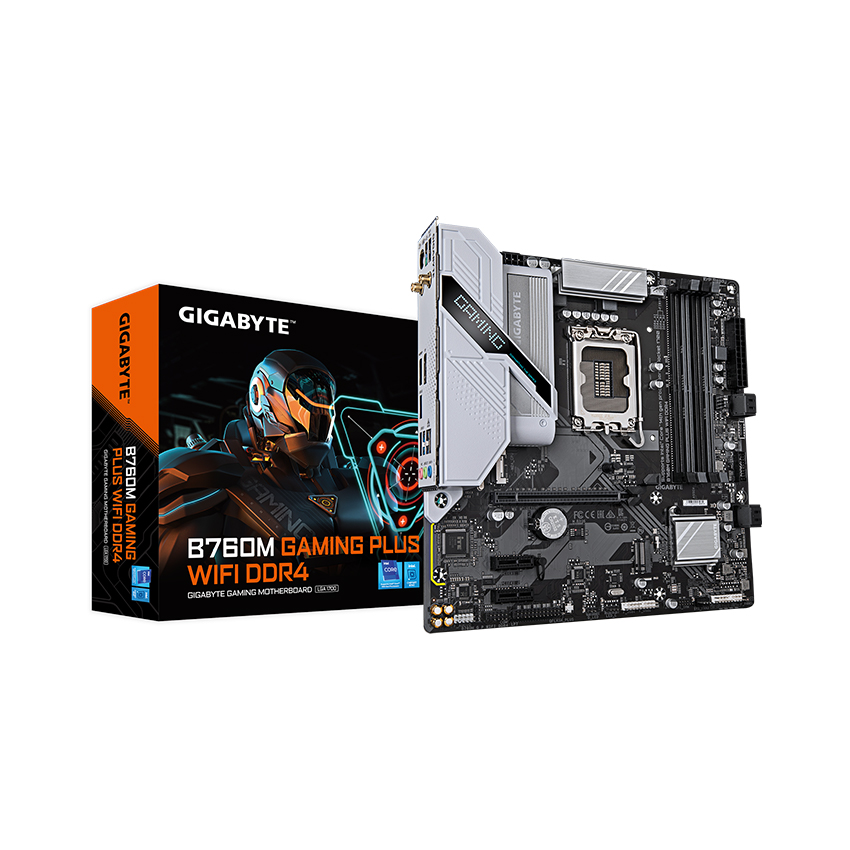 Mainboard Gigabyte B760M GAMING PLUS WIFI DDR4 (Intel B760, LGA1700,mATX)