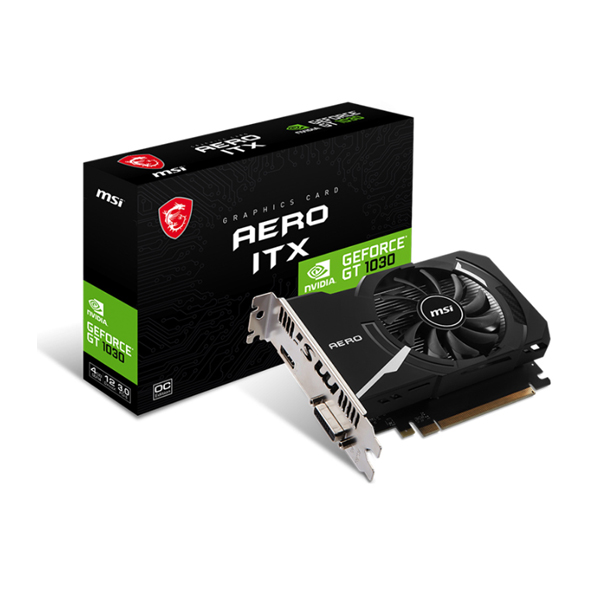 Card màn hình MSI GeForce GT1030 AERO ITX 2G D4 OC