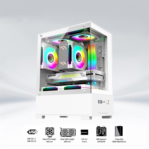 Vỏ thùng Coolerplus CPC-EX32W ( Không FAN)