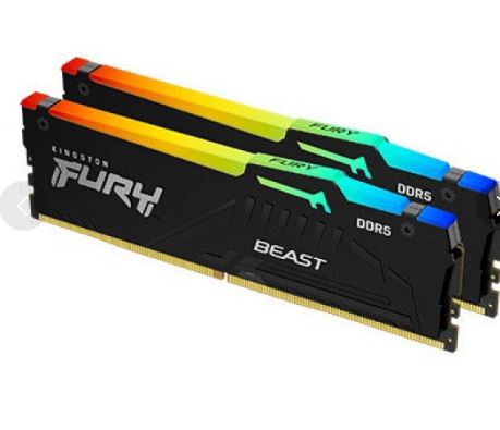 Bộ nhớ trong Kít Ram Kingston FURY Beast RGB DDR5 RAM 64GB (2x32GB) 6000MHz CL30 DIMM KF560C30BBEAK2