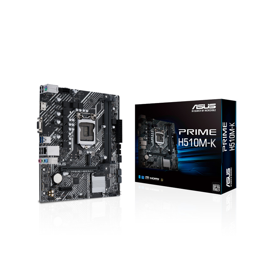 Bo mạch chủ Asus Prime H510M-K( Socket 1200, m-ATX, 2 khe Ram DDR4)