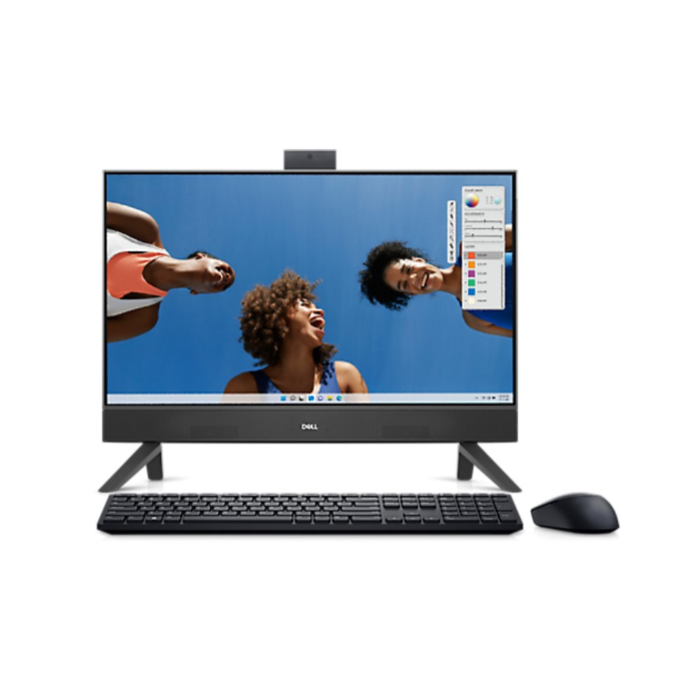 Máy tính AIO Dell Inspiron 5430 G5C0D3 Core7- 150U/16GB (2x8GB) DDR4/1TB SSD 23.8 inch FHD [Dell Pro Wireless Key+Mouse/Wifi + BT/W11SL+Off/Black/1Y]