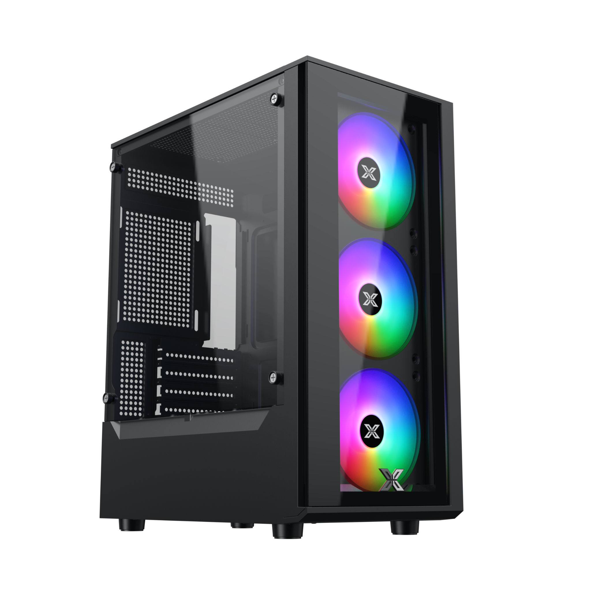 Vỏ thùng Xigmatek MYX 3F EN45950) (MATX, 3 fan RGB, Màu Đen)